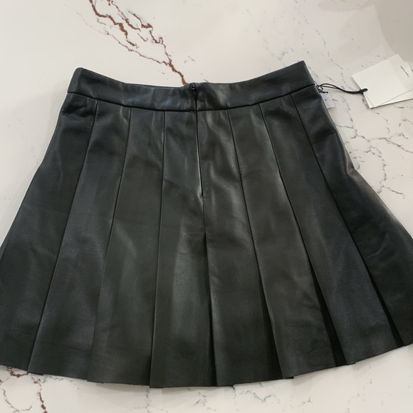 SUNDAY BEST Olive Faux Leather Skirt - Picture 5 of 8